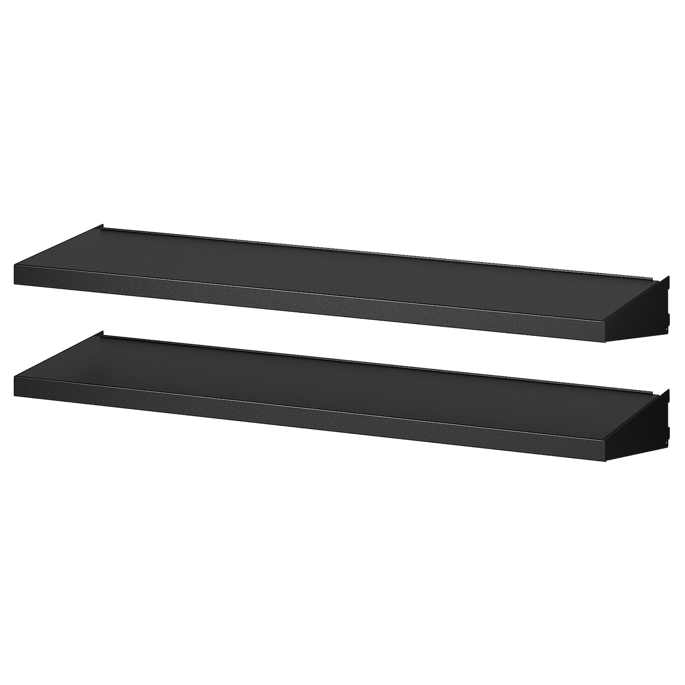 IKEA BROR półka do szyn ściennych, czarny, 85x25 cm