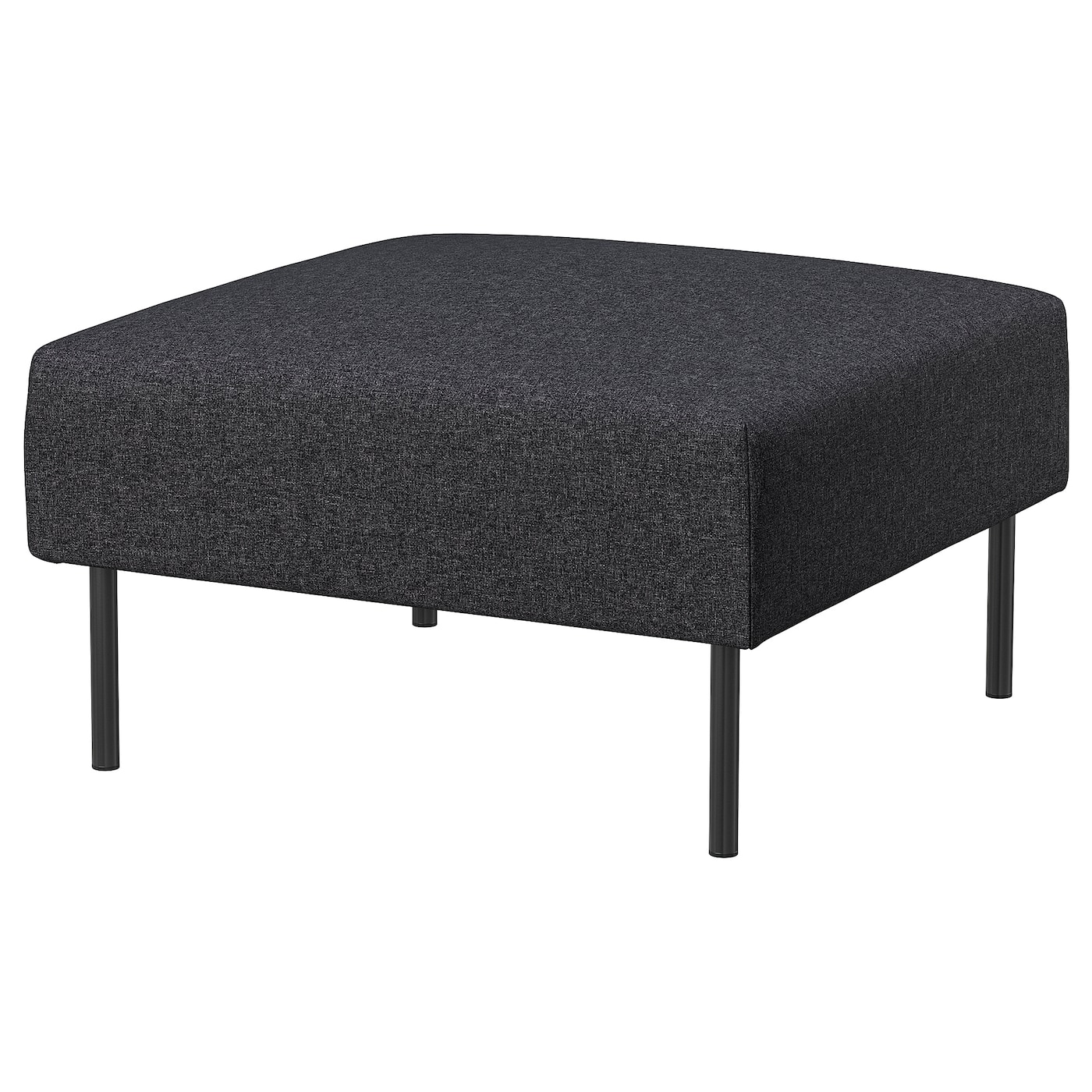 IKEA LILLEHEM moduł 1 osobowy, Gunnared ciemnoszary/metal, Głębokość: 72 cm
