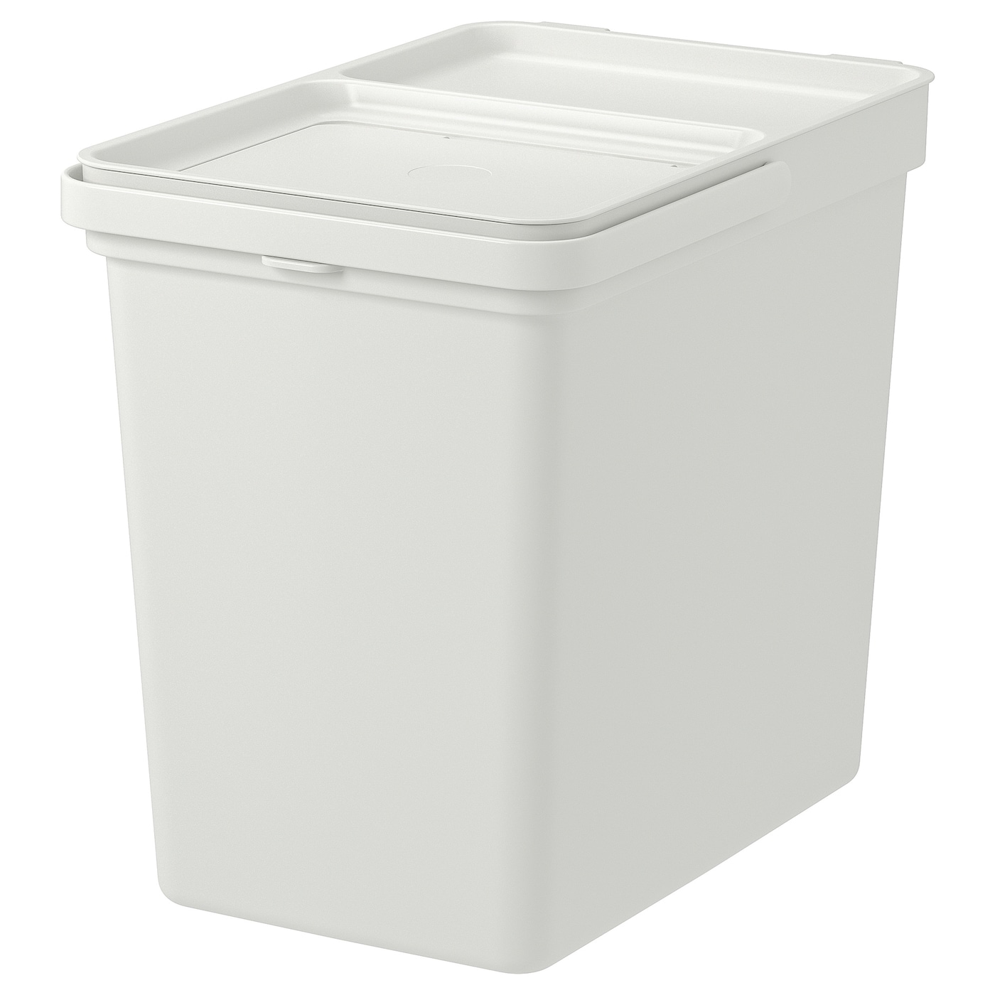 IKEA HÅLLBAR kosz z pokrywką, jasnoszary, 22 l
