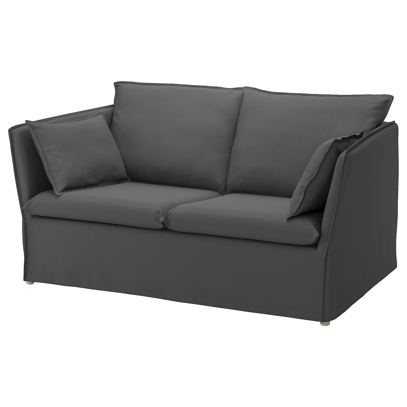 IKEA BACKSÄLEN sofa 2-osobowa, Hallarp szary, Szerokość: 165 cm