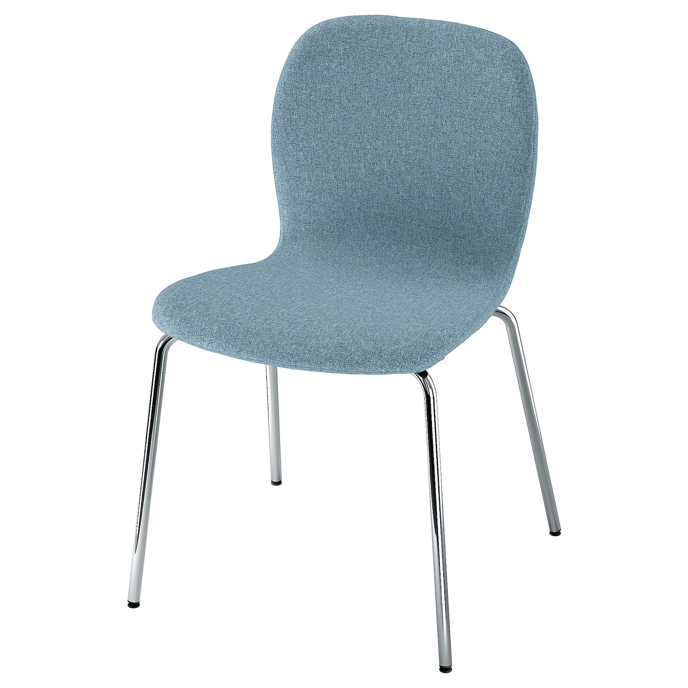 IKEA KARLPETTER krzesło, Gunnared jasnoniebieski/Sefast chrom, Przetestowano dla: 110 kg