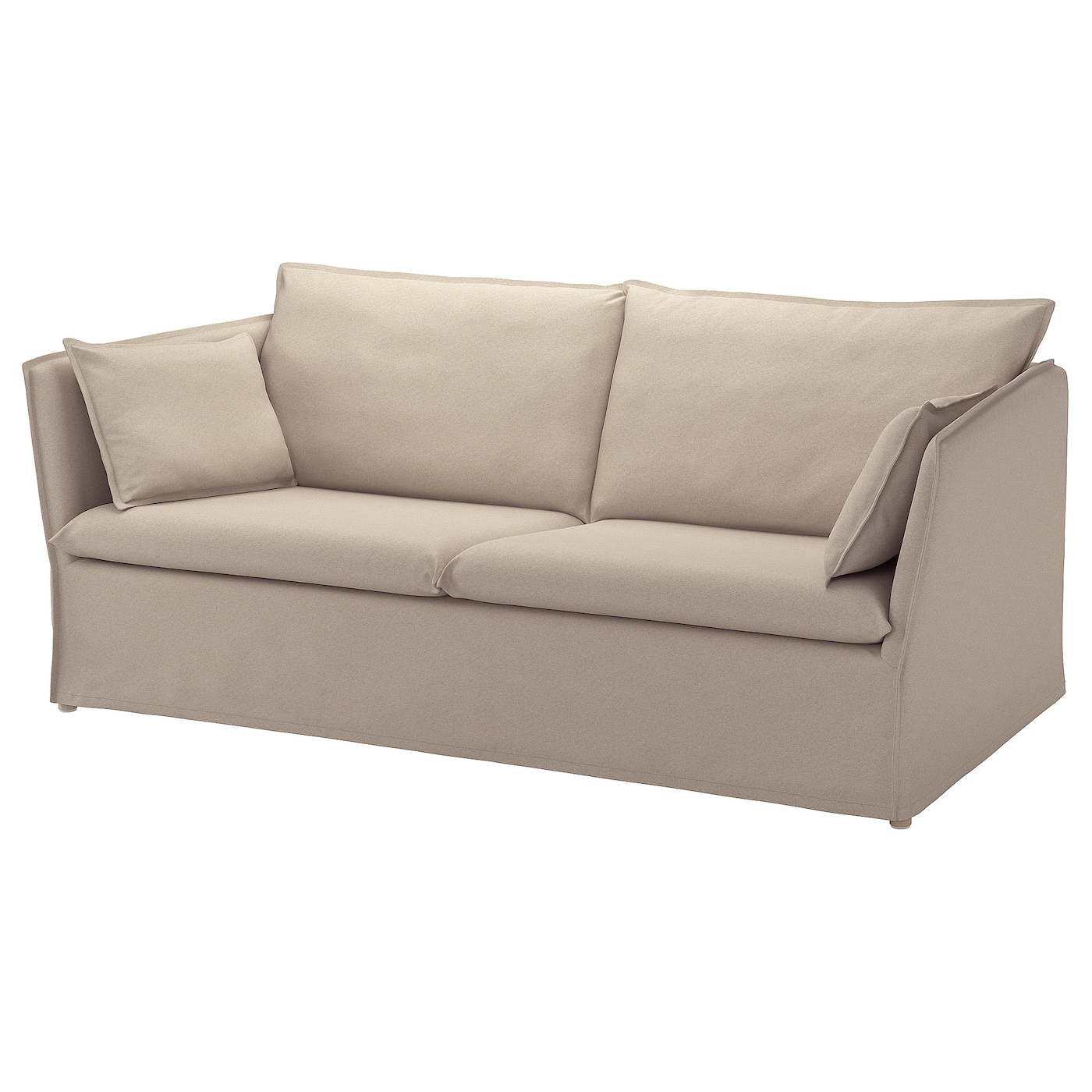 IKEA BACKSÄLEN sofa 3-osobowa, Katorp naturalny, Szerokość: 205 cm