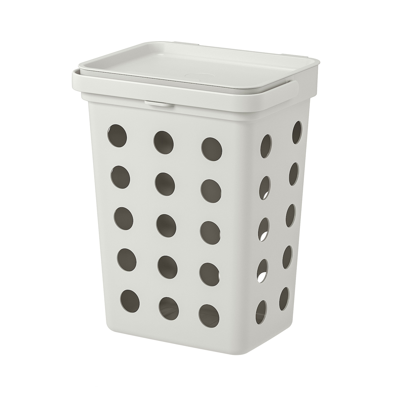 IKEA HÅLLBAR kosz z pokrywą na odpady bio, jasnoszary, 10 l