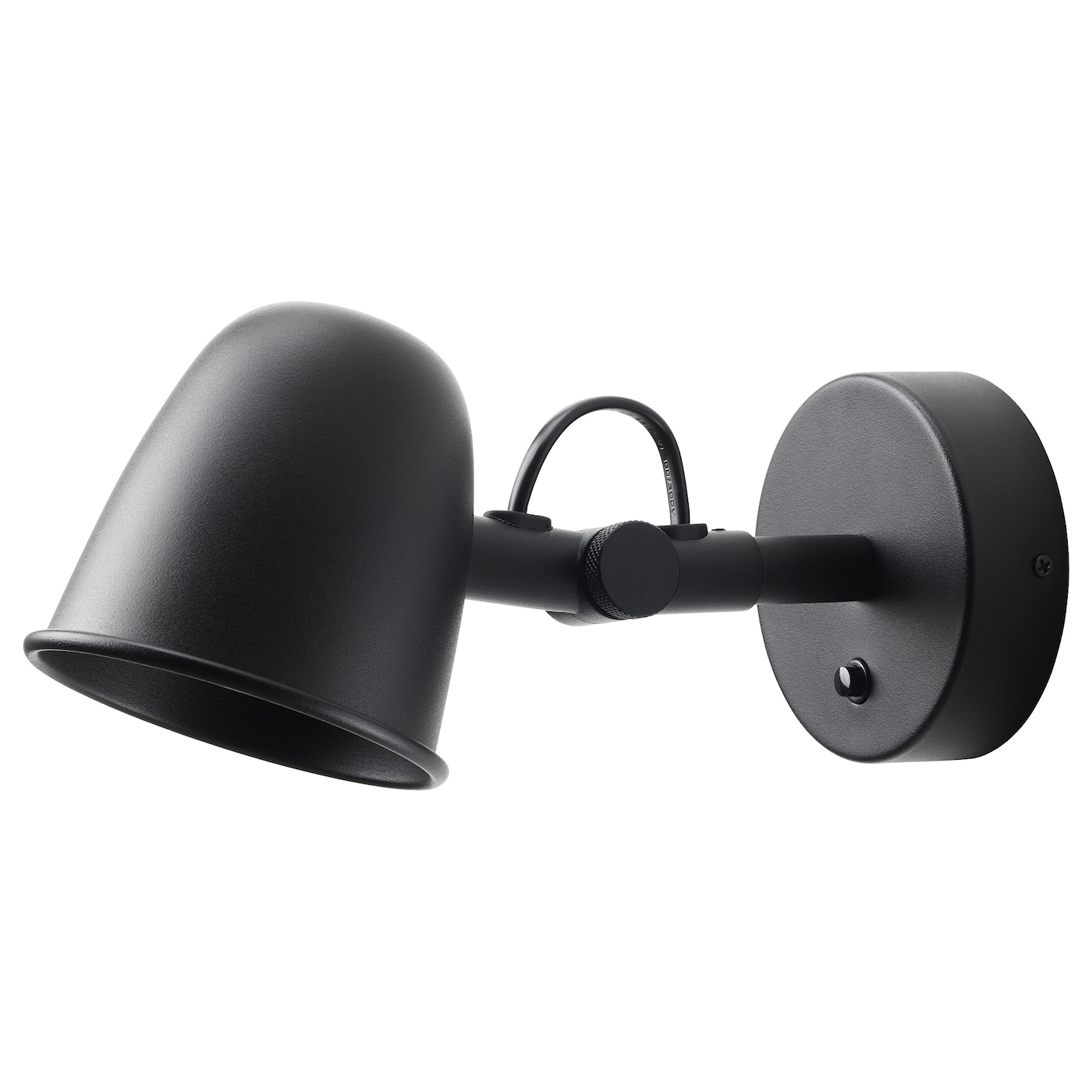 IKEA SKURUP lampa ścienna, stała instalacja, czarny, Maks.: 8.5 Wat