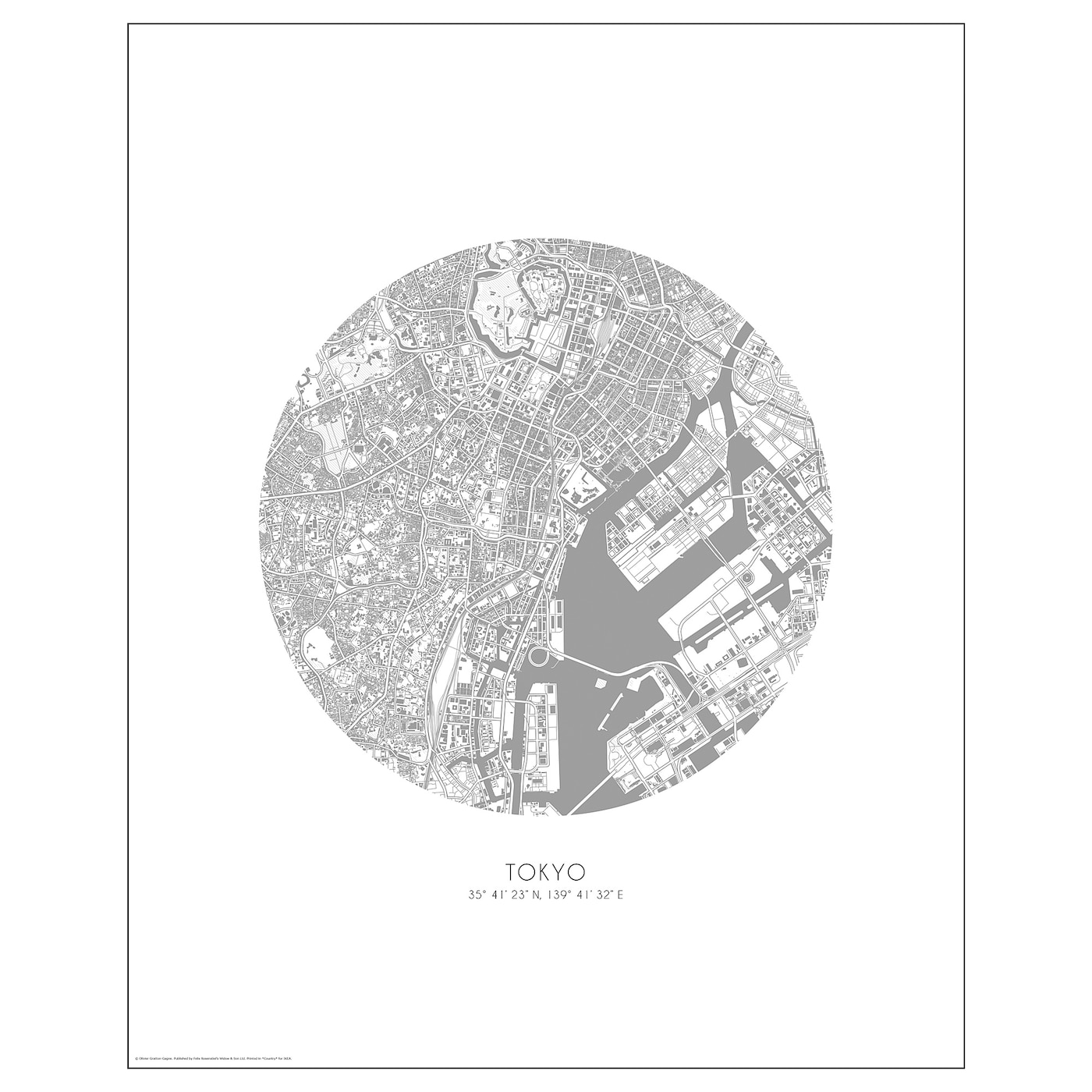 IKEA BILD Plakat, widok na Tokio, 40x50 cm