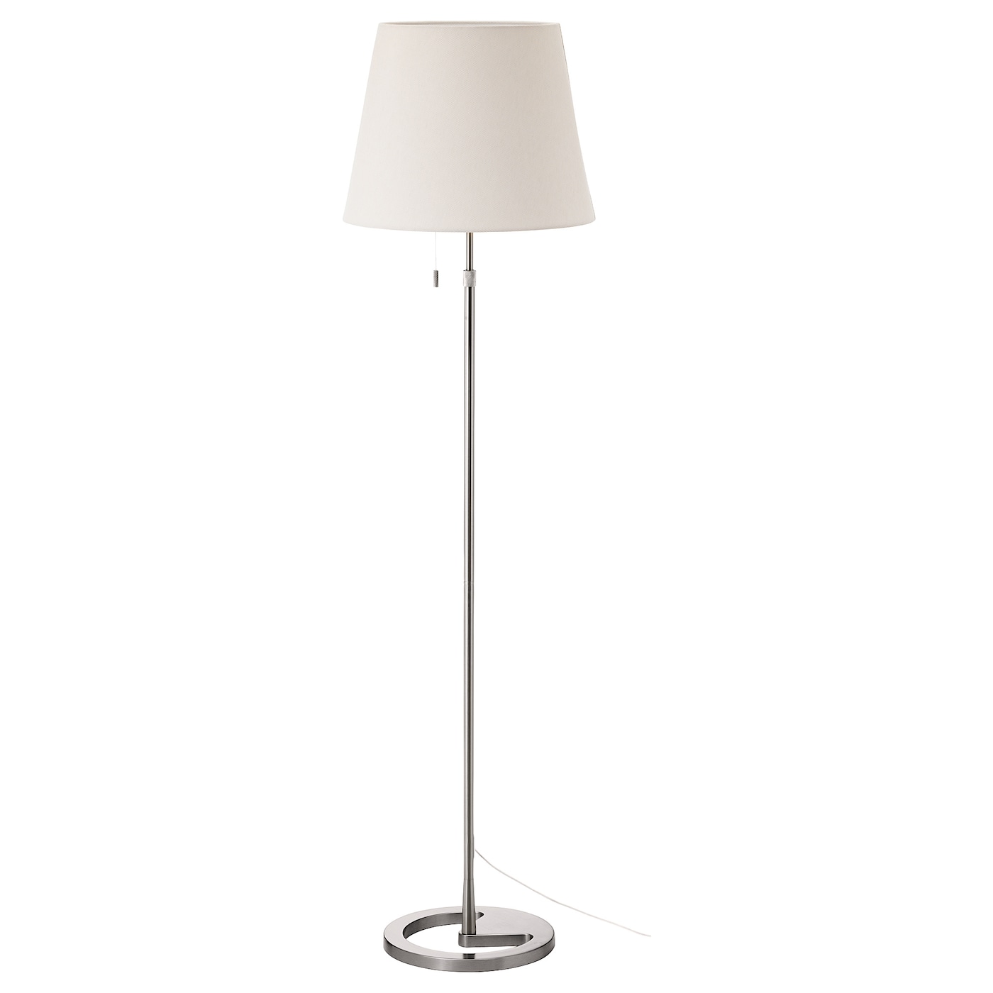 IKEA NYFORS lampa podłogowa, niklowano biały, Maks.: 13 Wat