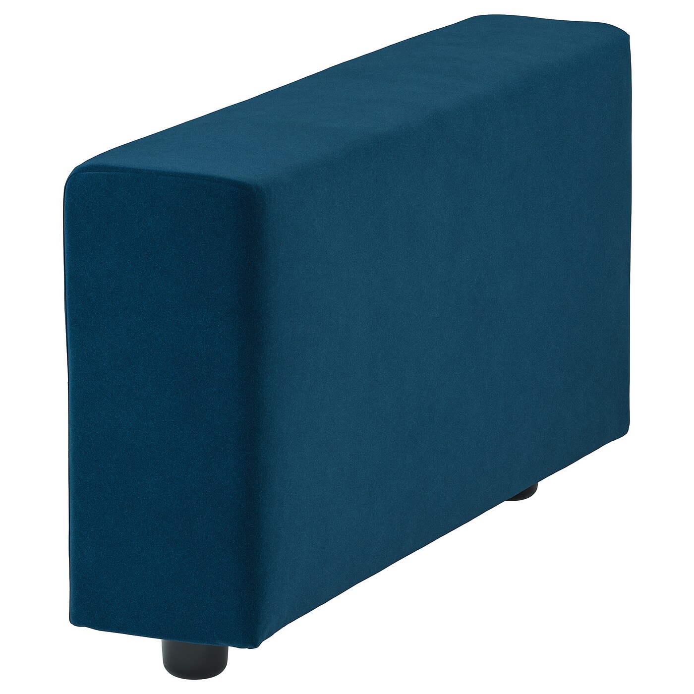 IKEA VIMLE podłokietnik, z szerokimi podłokietnikami/Djuparp ciemnozielononiebieski, Głębokość: 93 cm
