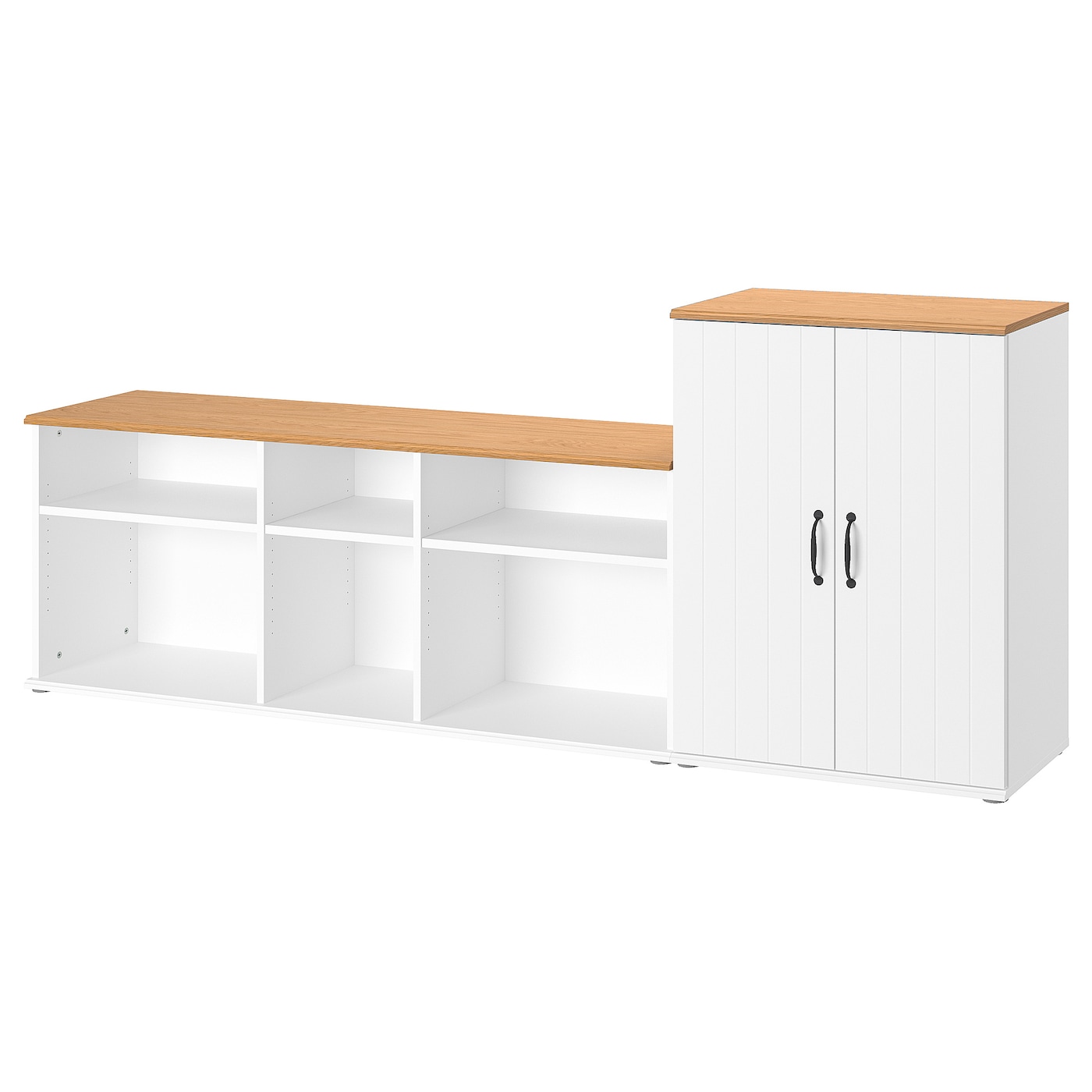IKEA SKRUVBY szafka pod TV, biały, 226x38x90 cm