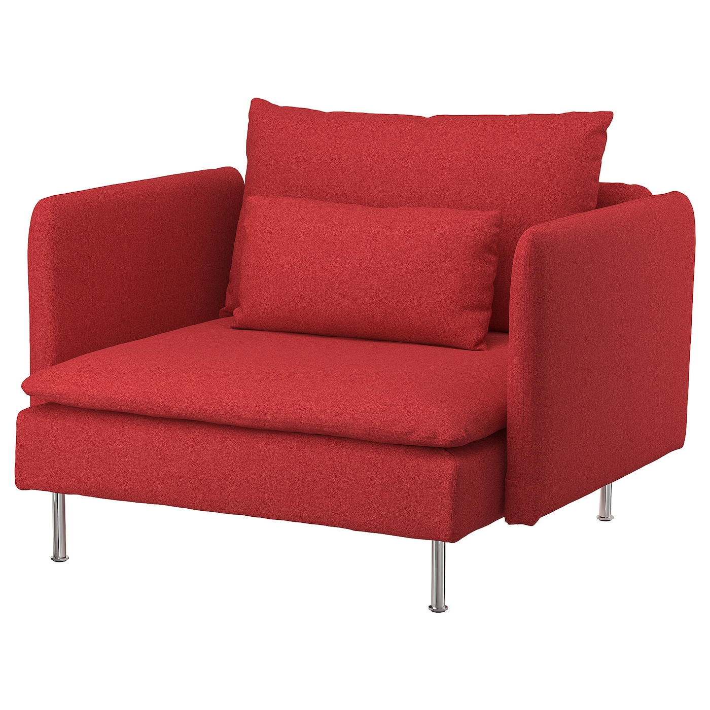 IKEA SÖDERHAMN fotel, Tonerud czerwony, Szerokość: 105 cm