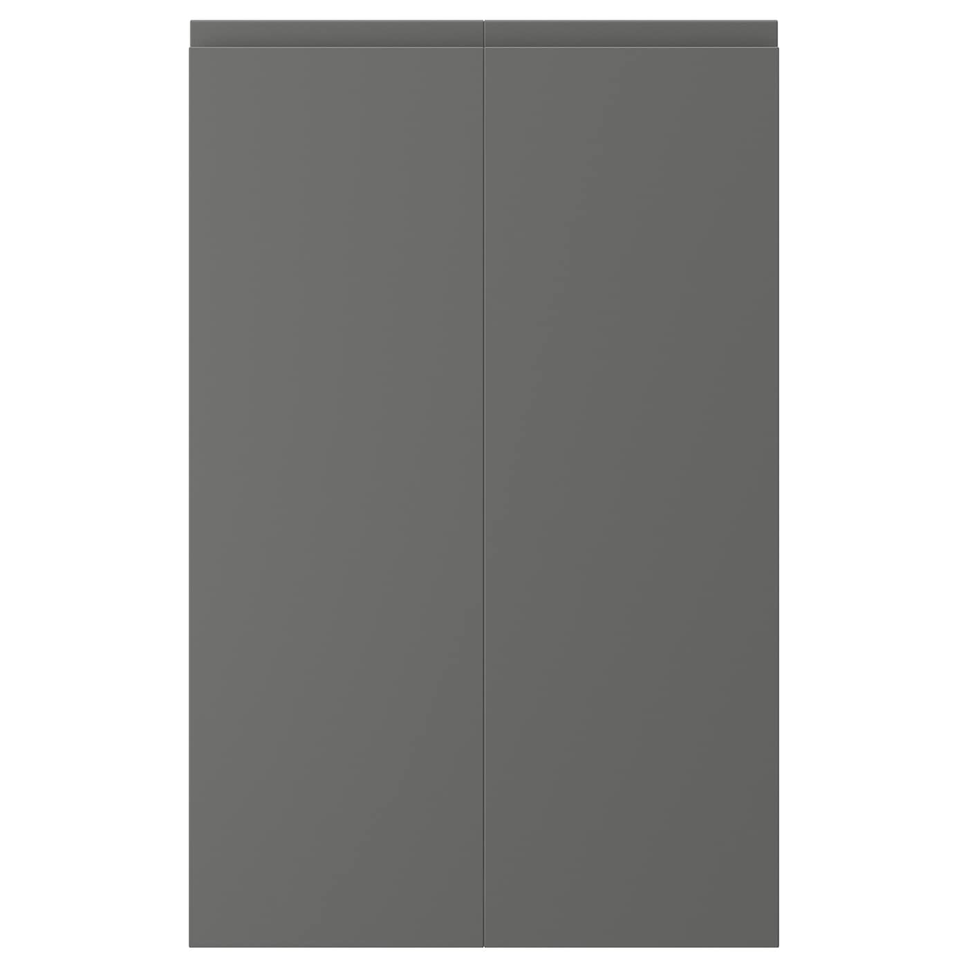 IKEA VOXTORP drz sza nar 2 szt, leworęczny ciemnoszary, 25x80 cm