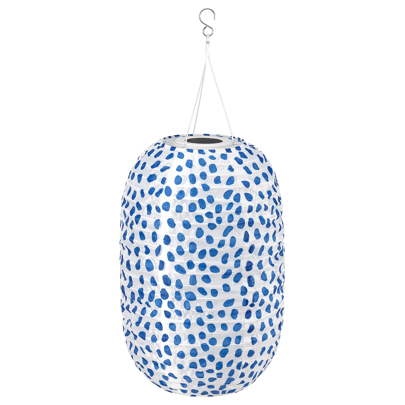 IKEA SOLVINDEN lampa wisząca, kropki na baterię słoneczną/niebieski, 43 cm