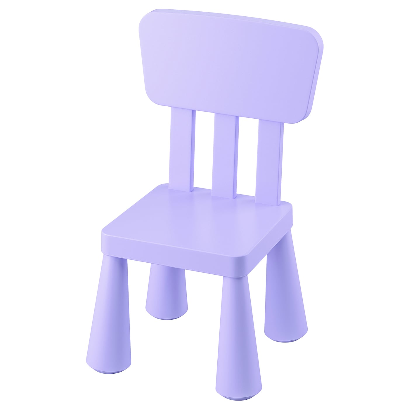IKEA MAMMUT krzesełko dziecięce, do wewnątrz/na zewnątrz/liliowy, Szerokość: 39 cm