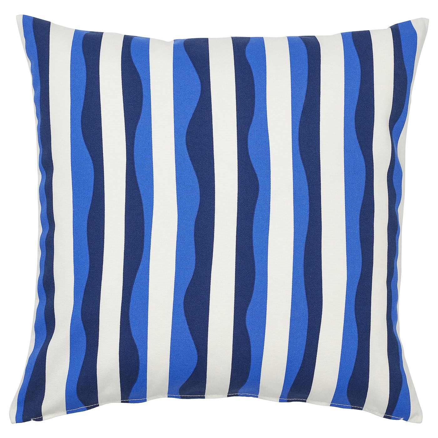 IKEA GULLBERGSÖ poszewka, niebieski wzór w paski/zewnętrzne do wnętrz, 50x50 cm