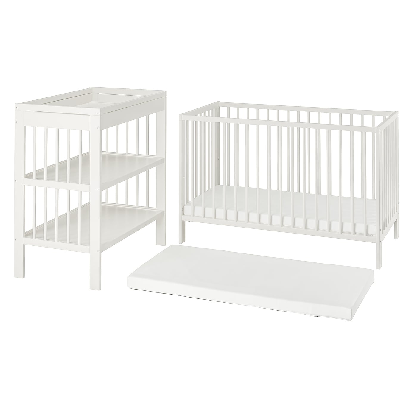 IKEA GULLIVER 3-częściowy zest. mebli dziecięcych, biały