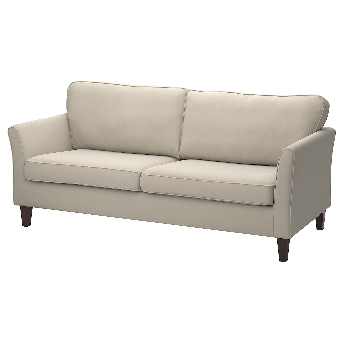IKEA EKHOLMA sofa 3-osobowa, Hakebo beżowy, Głębokość: 85 cm