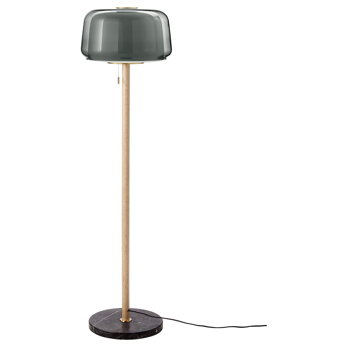 IKEA EVEDAL lampa podłogowa, marmur/szary, Maks.: 13 Wat
