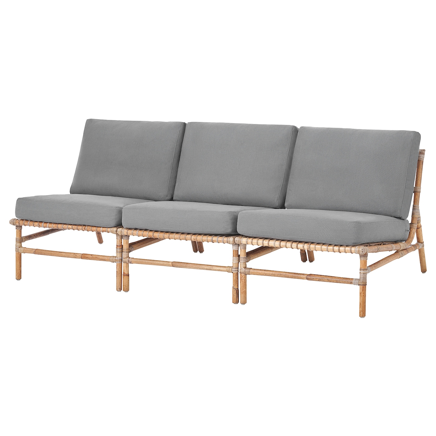 IKEA TVARÖ / FRÖSÖN 3-osobowa sofa modułowa, zewn, ciemnoszary, Szerokość: 200 cm