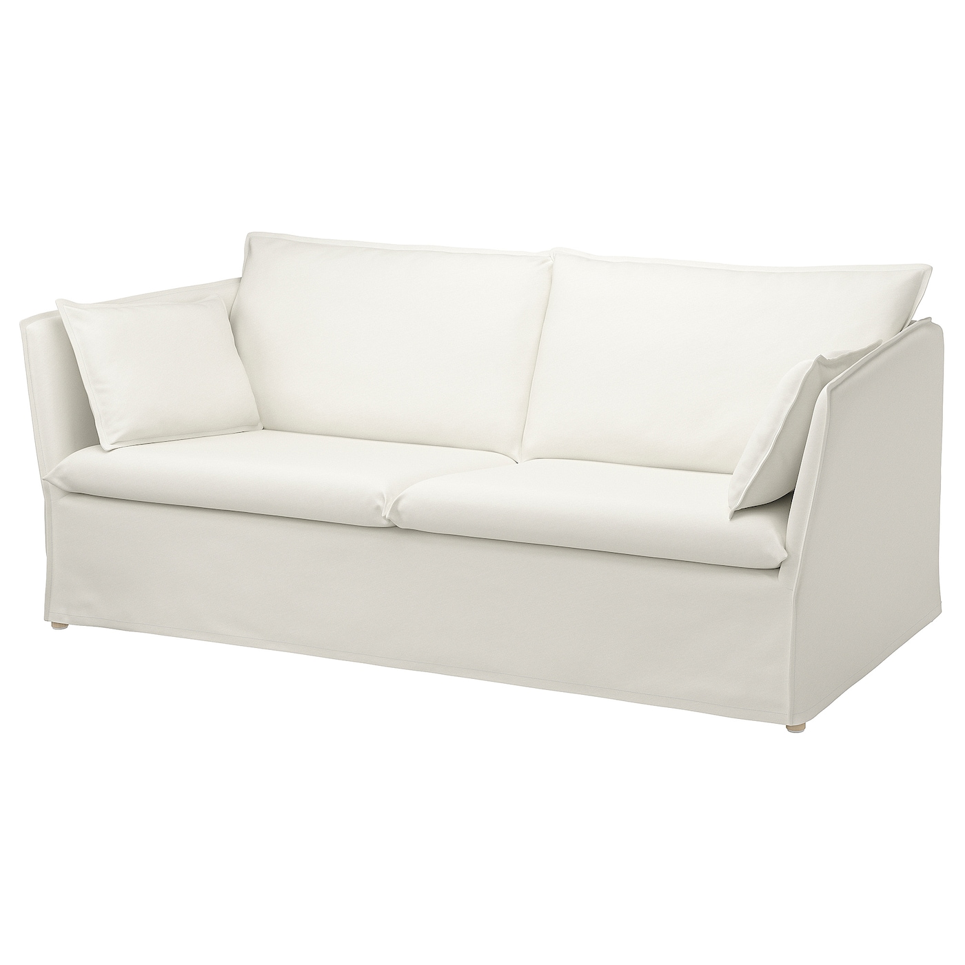 IKEA BACKSÄLEN sofa 3-osobowa, Blekinge biały, Szerokość: 205 cm