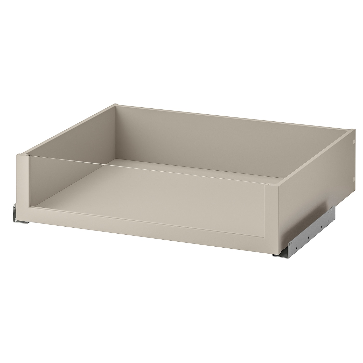 IKEA KOMPLEMENT szuflada ze szklanym frontem, szarobeżowy, 75x58 cm