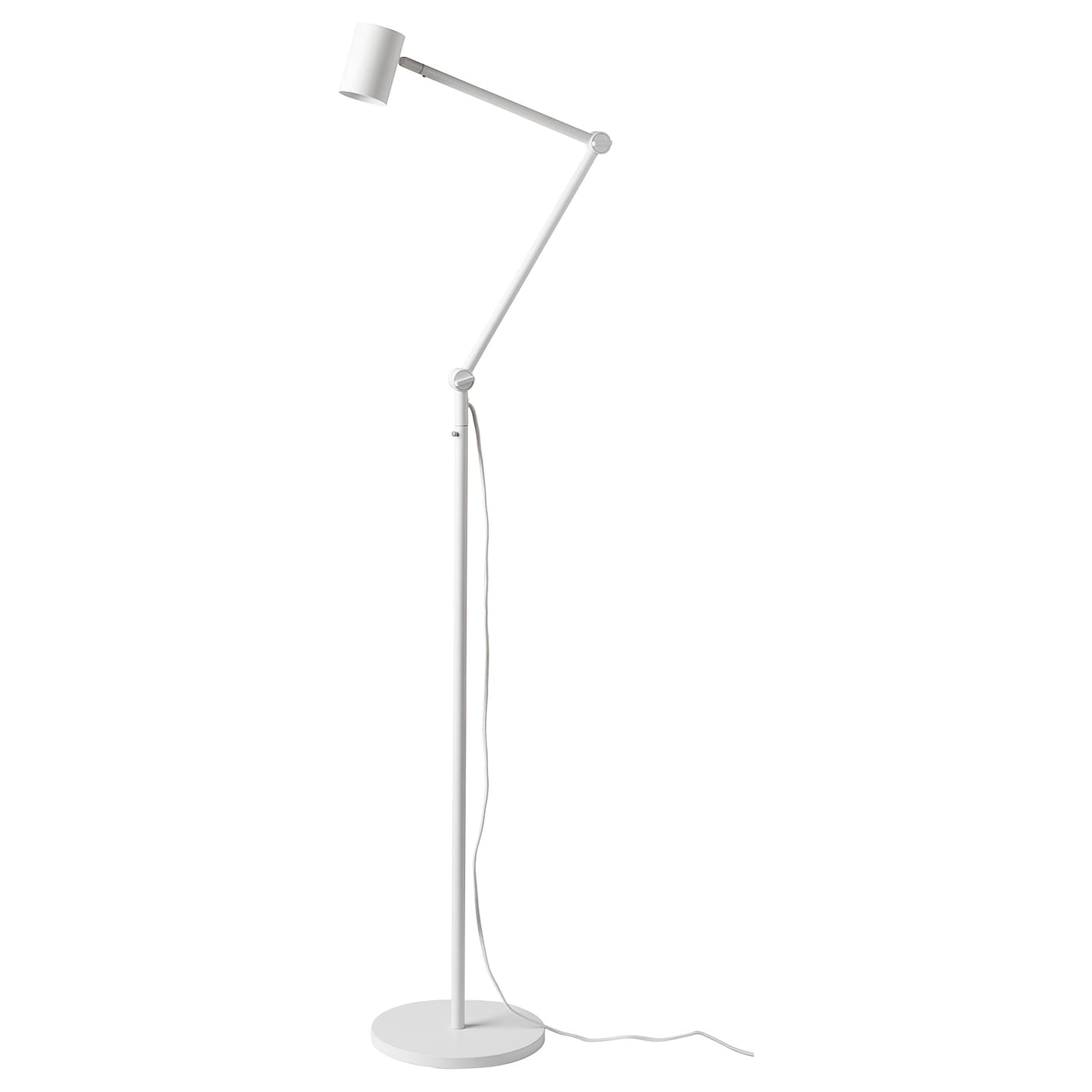 IKEA NYMÅNE lampa podłogowa/do czytania, biały, Maks.: 8.5 Wat