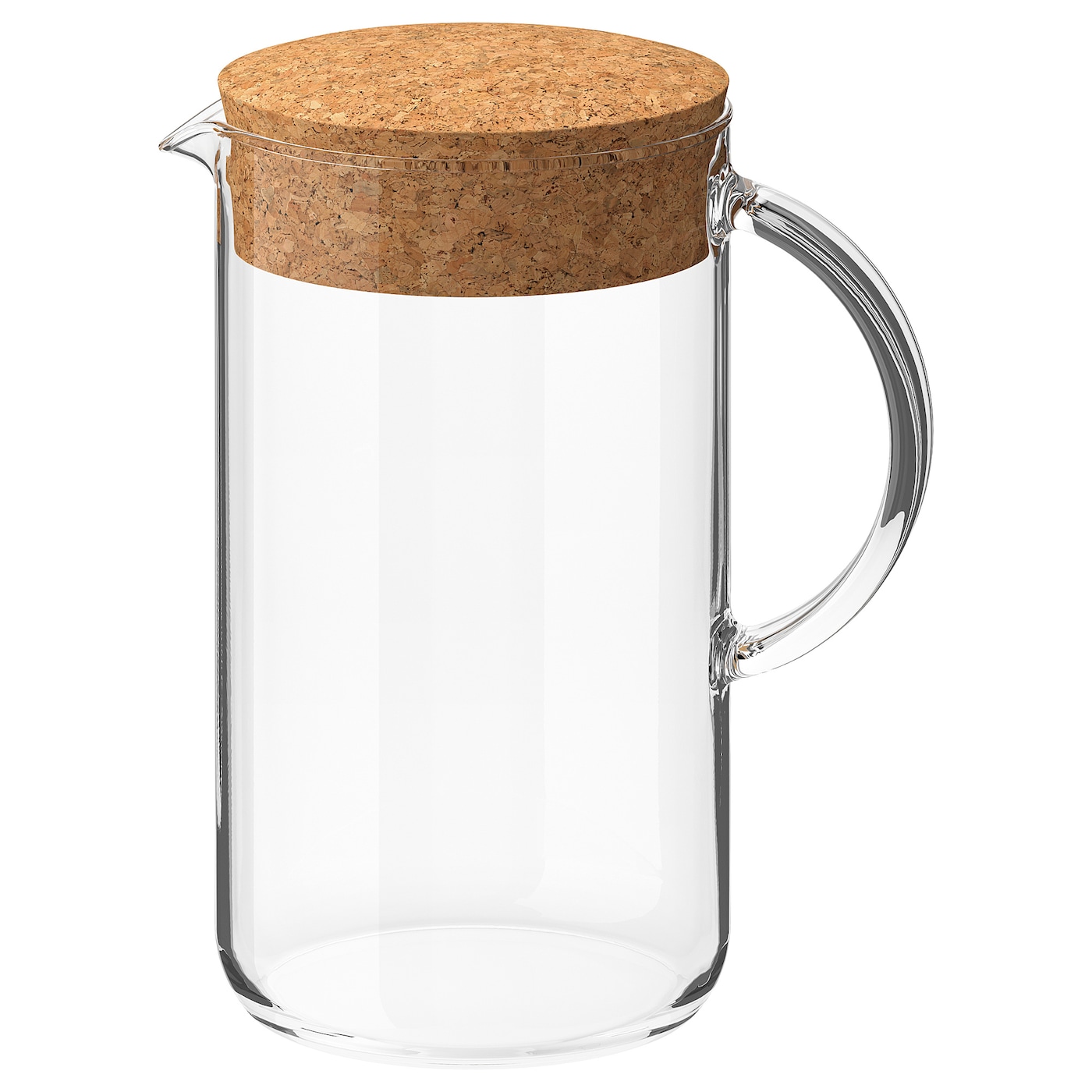 IKEA IKEA 365+ dzbanek z pokrywką, szkło bezbarwne/korek, 1.5 l