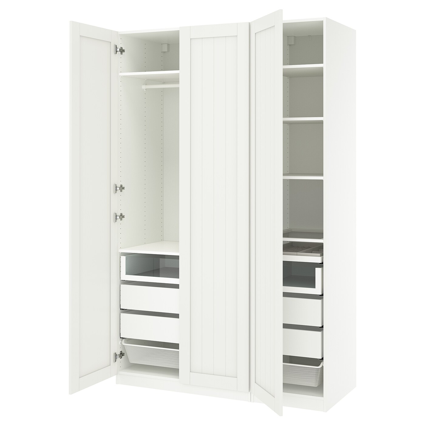 IKEA PAX / GULLABERG kombinacja szafy, biały/biały, 150x60x236 cm