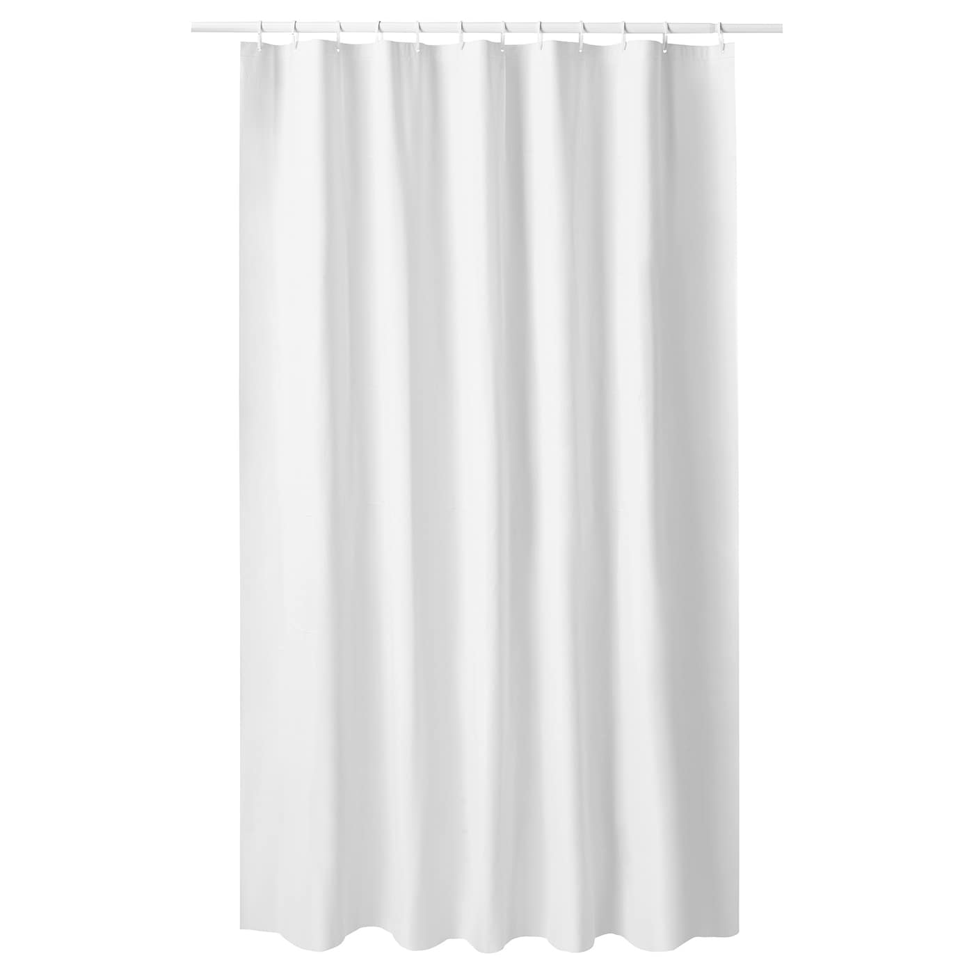 IKEA LUDDHAGTORN Zasłona prysznicowa, biały, 180x200 cm
