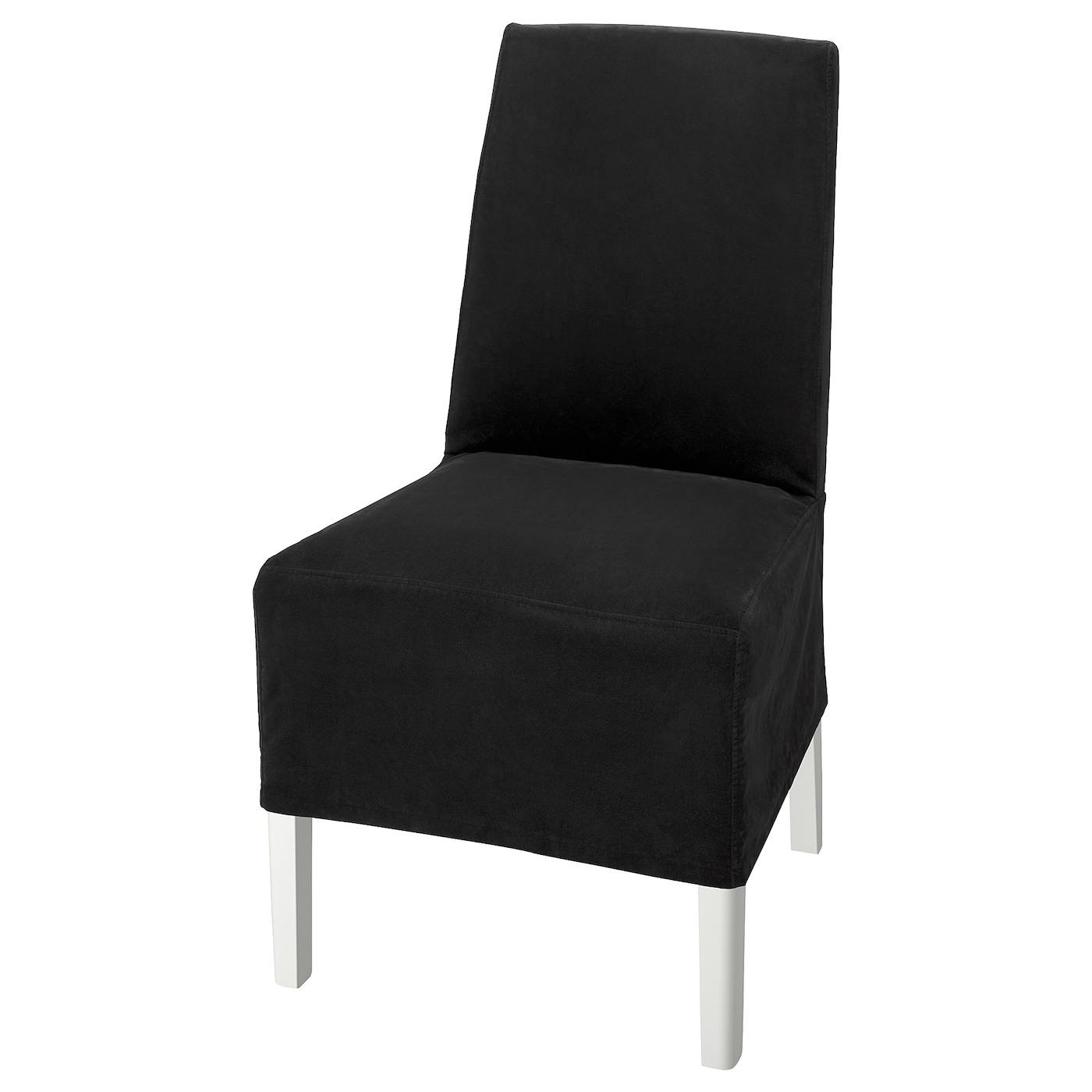 IKEA BERGMUND krzesło z pokryciem śr długości, biały/Djuparp ciemnoszary, Przetestowano dla: 110 kg