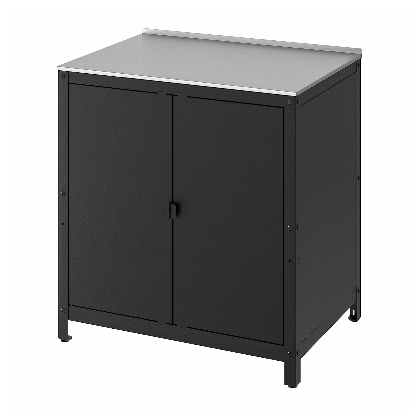 IKEA GRILLSKÄR wyspa kuchenna regał, stal nierdz, 86x61 cm