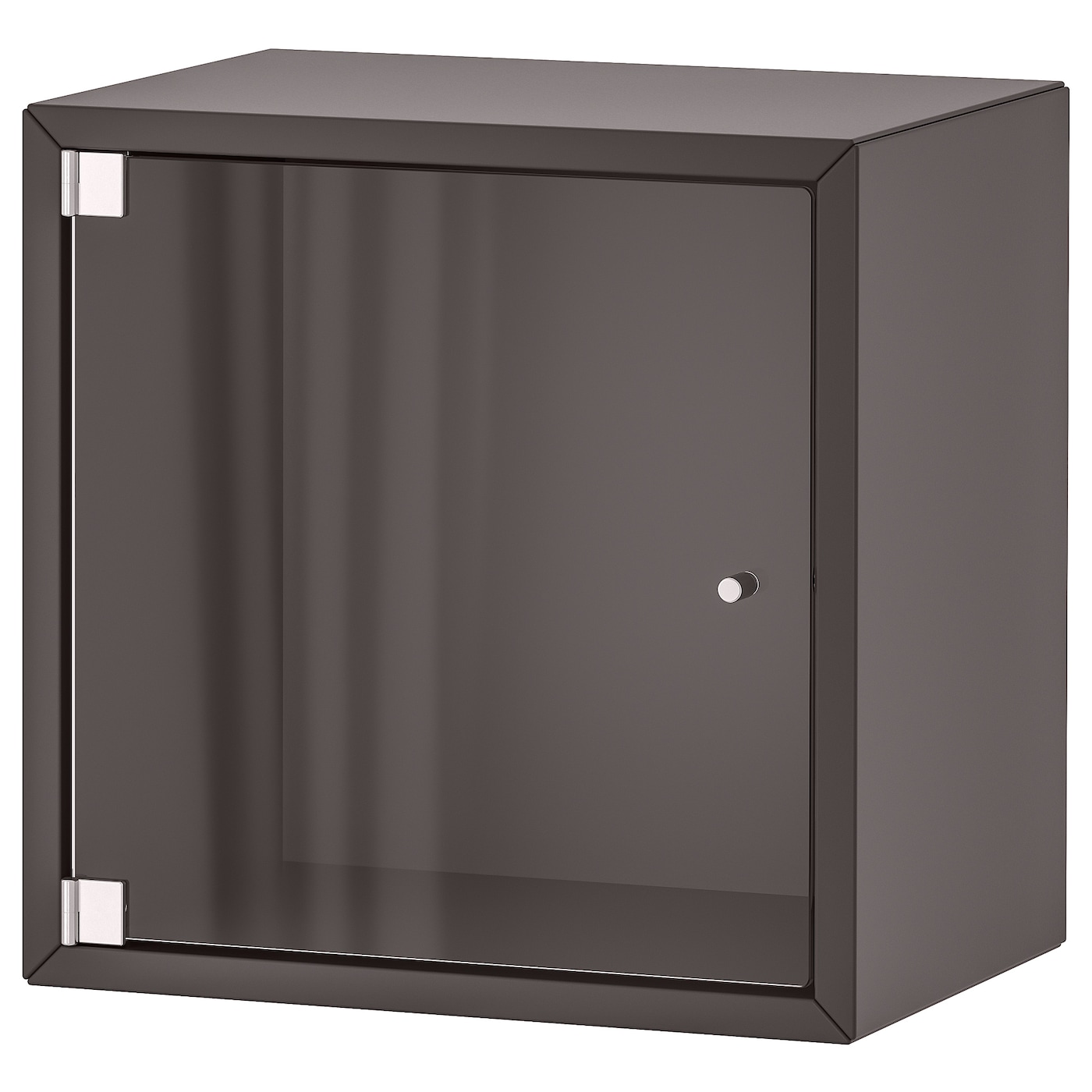 IKEA EKET szafka śc/szkl drzwi, ciemnoszary, 35x25x35 cm