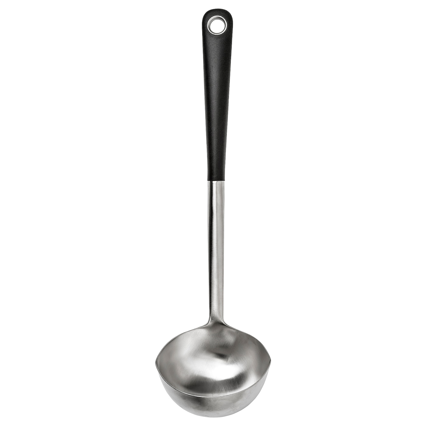 IKEA IKEA 365+ HJÄLTE chochla do zupy, stal nierdz/czarny, Długość: 34 cm