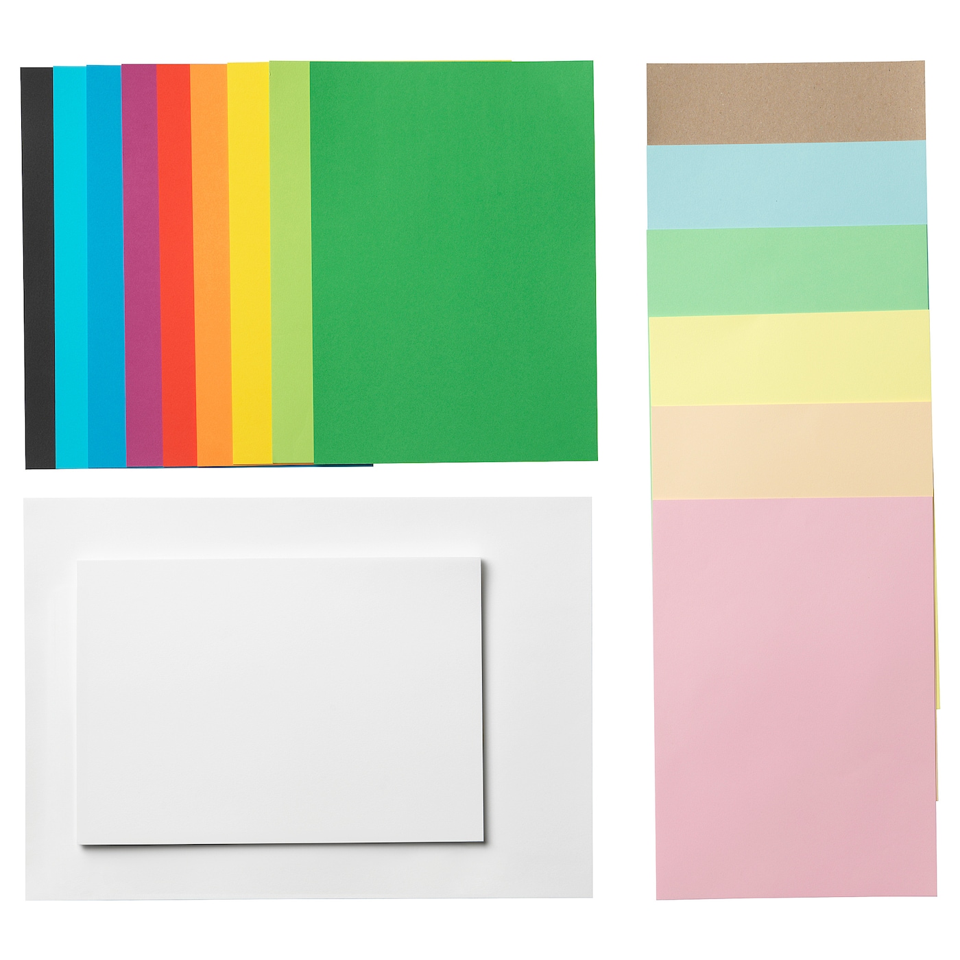 IKEA MÅLA papier, różne kolory/różne rozmiary, Długość: 420 mm