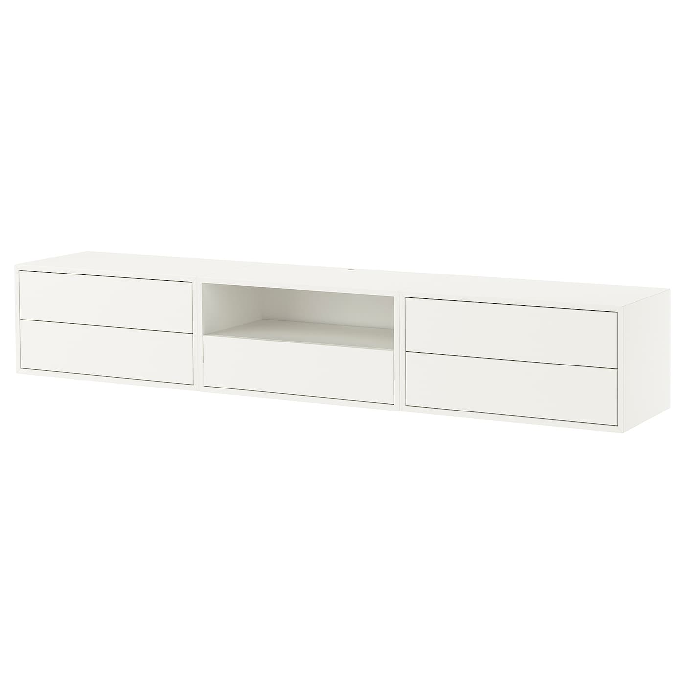 IKEA EKET szafka na TV,hifi, biały, 210x35x35 cm