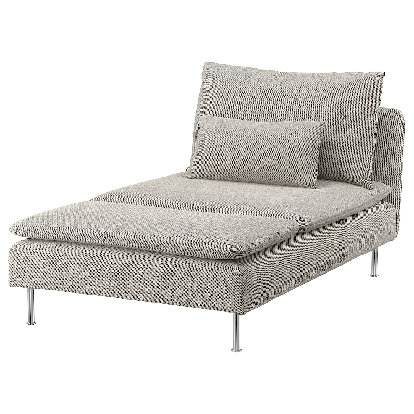 IKEA SÖDERHAMN szezlong, Viarp beż/brąz, Szerokość: 93 cm