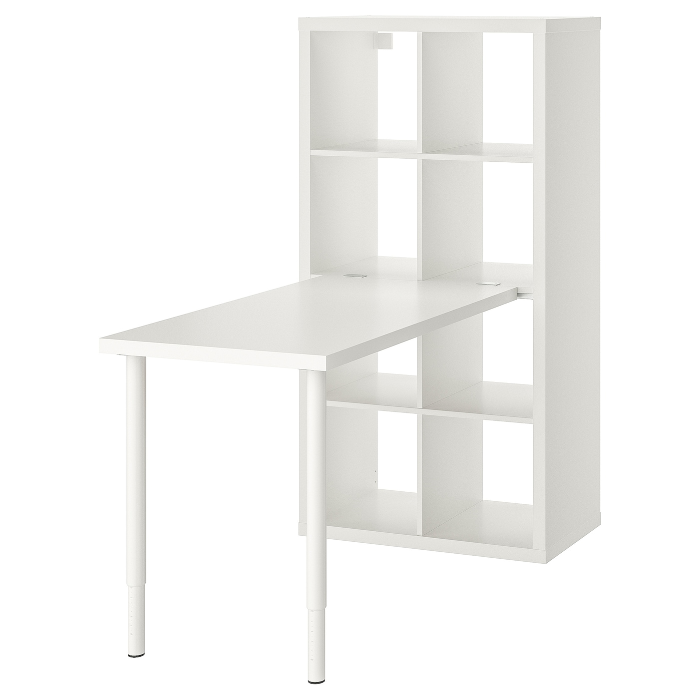 IKEA KALLAX / LINNMON biurko, biały, 77x139x147 cm