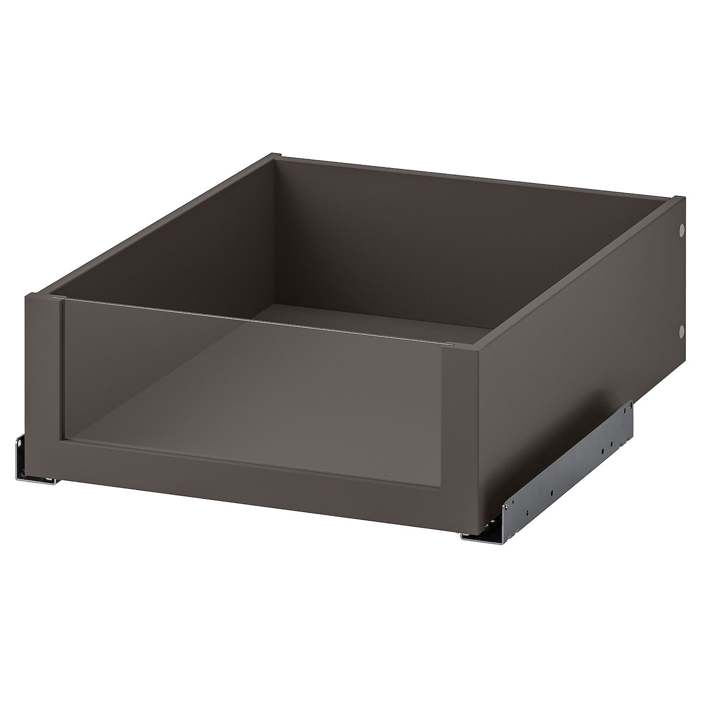 IKEA KOMPLEMENT szuflada ze szklanym frontem, ciemnoszary, 50x58 cm