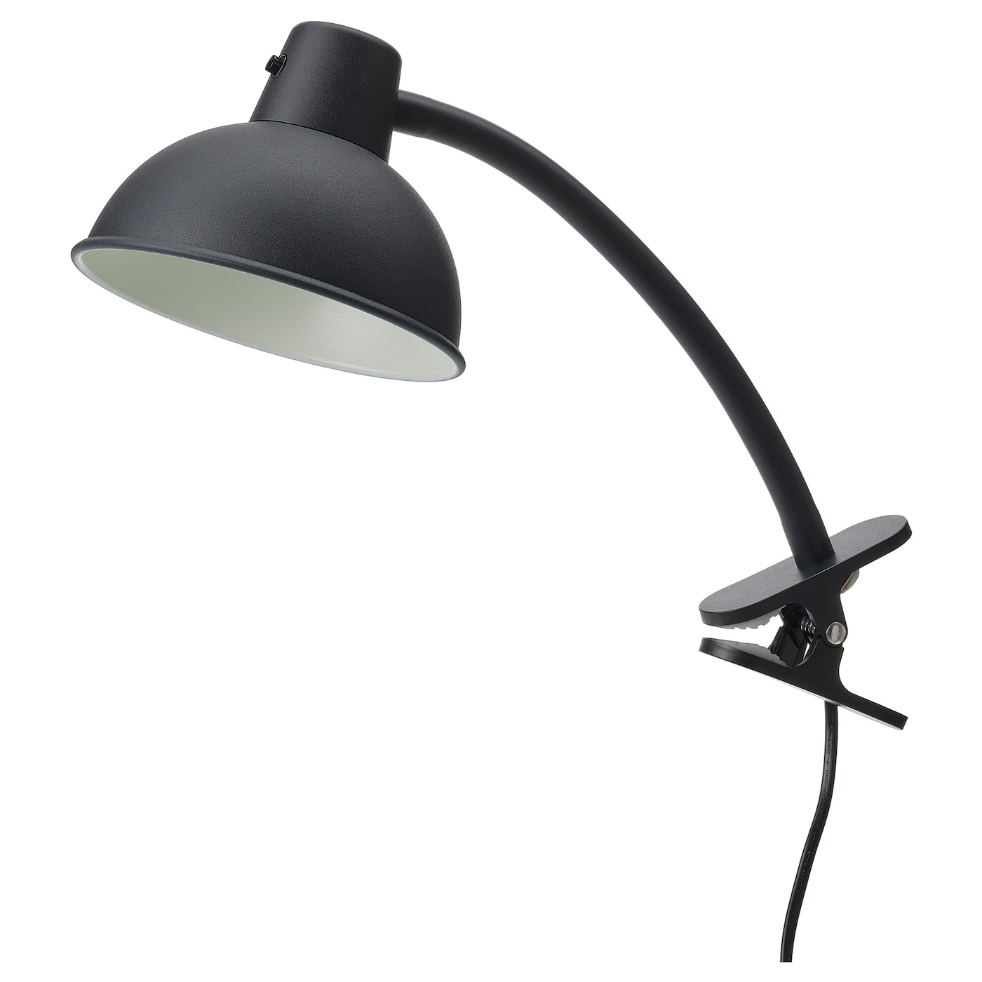 IKEA SKURUP reflektor na klipsie, czarny, Długość kabla: 3.0 m