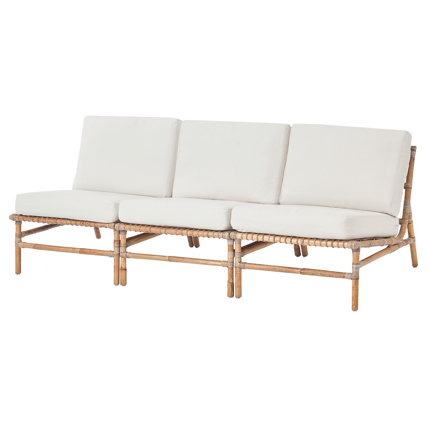 IKEA TVARÖ / FRÖSÖN 3-osobowa sofa modułowa, zewn, beżowy, Szerokość: 200 cm