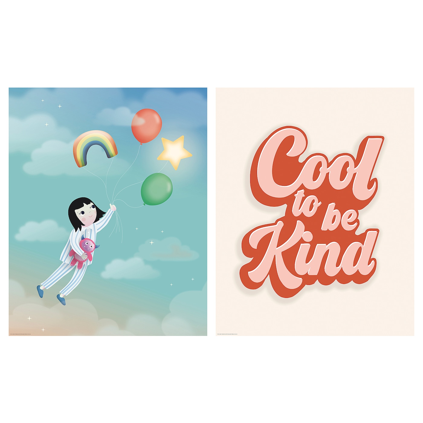 IKEA BILD Plakat, cool to be kind – czerwony, 40x50 cm
