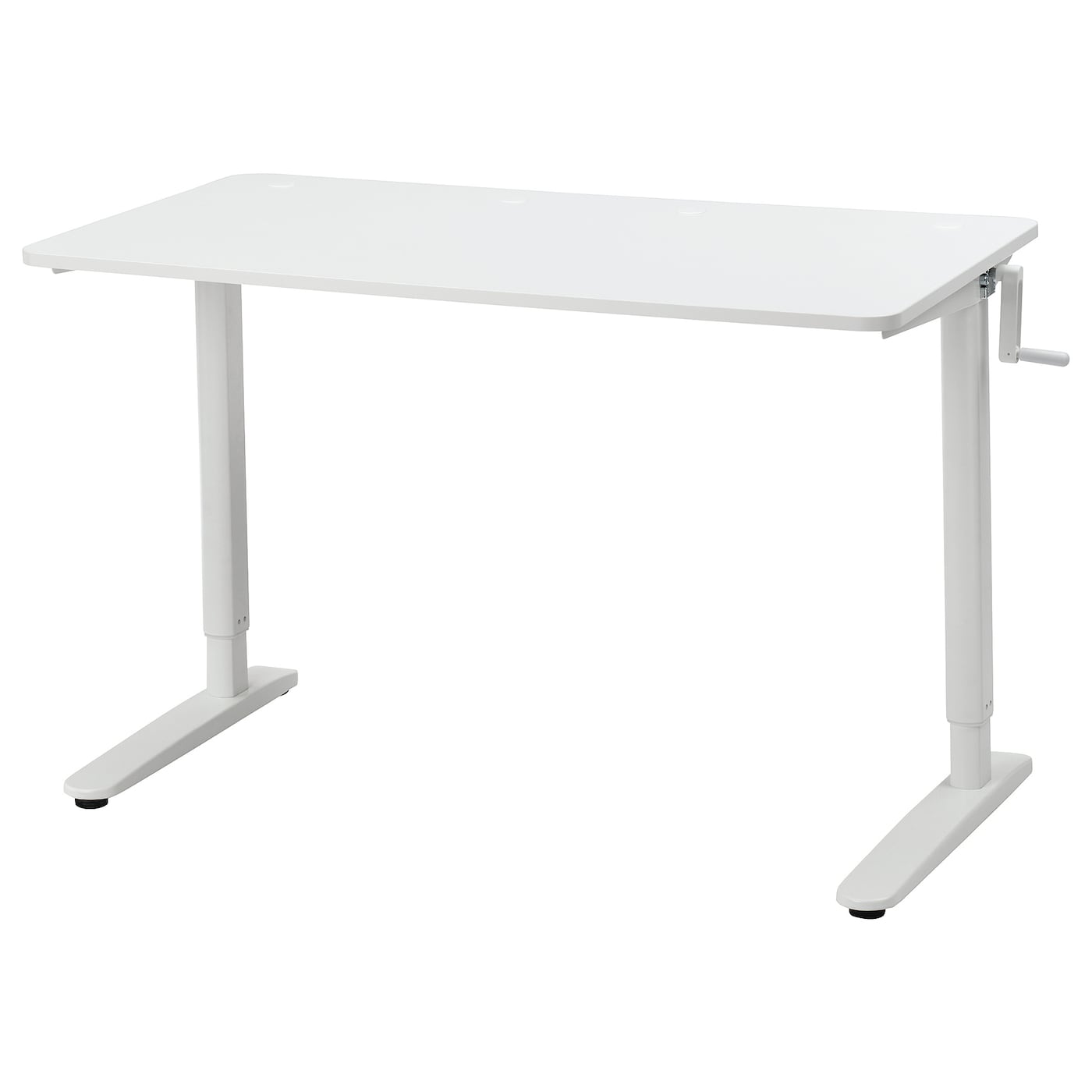 IKEA RELATERA biurko do pracy na siedząco/stojąco, biały, 117x60 cm