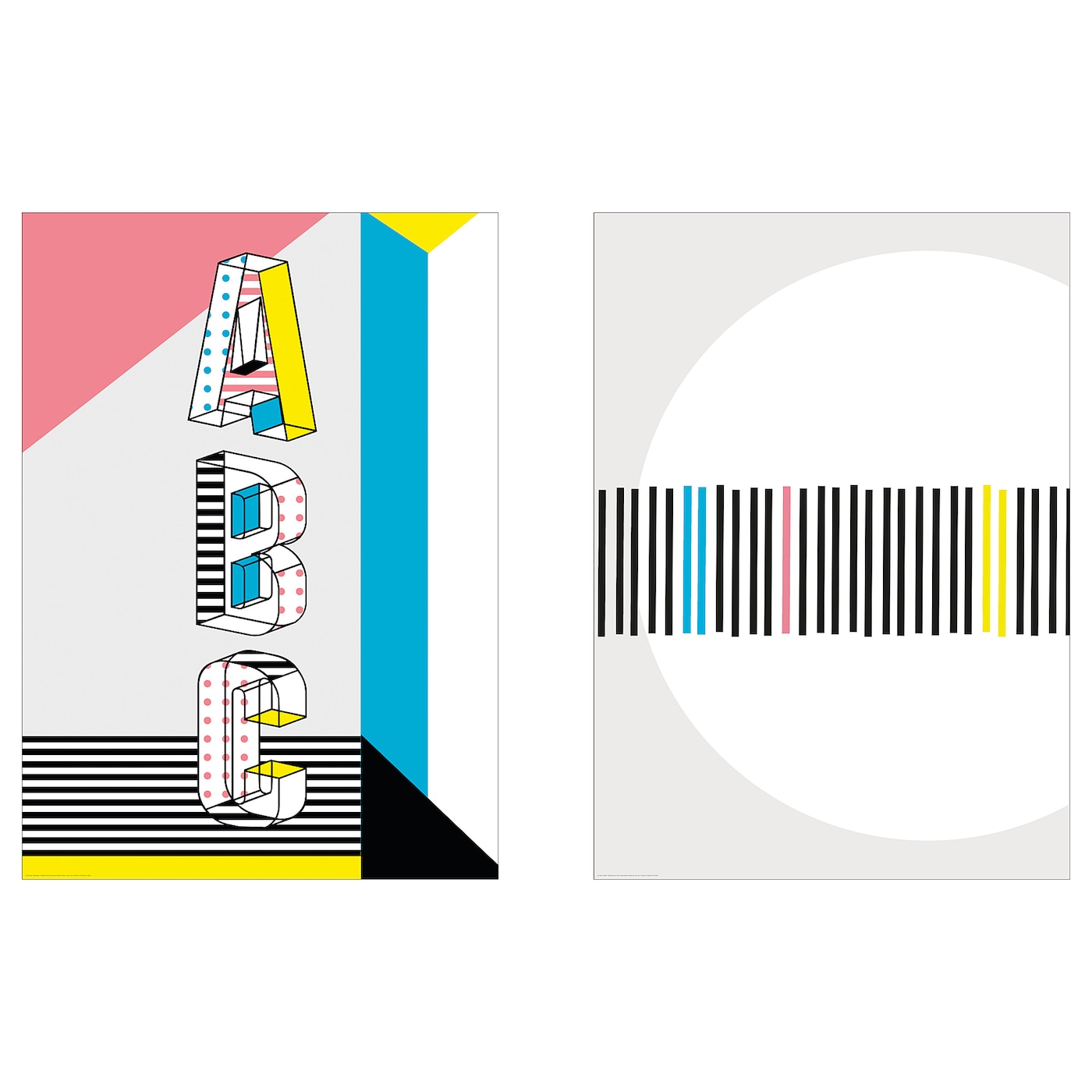 IKEA BILD Plakat, ABC, 40x50 cm