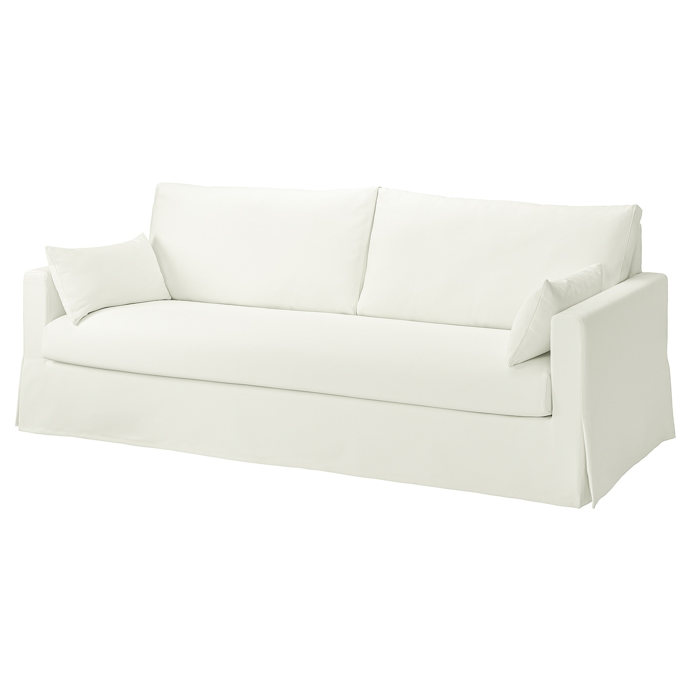 IKEA HYLTARP sofa 3-osobowa, Hallarp biały, Wysokość podłokietnika: 63 cm