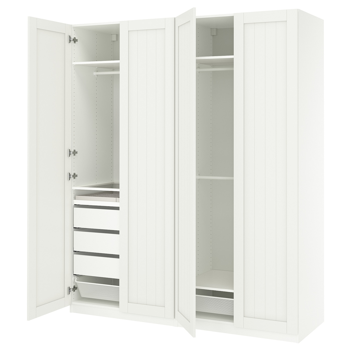 IKEA PAX / GULLABERG kombinacja szafy, biały/biały, 200x60x236 cm