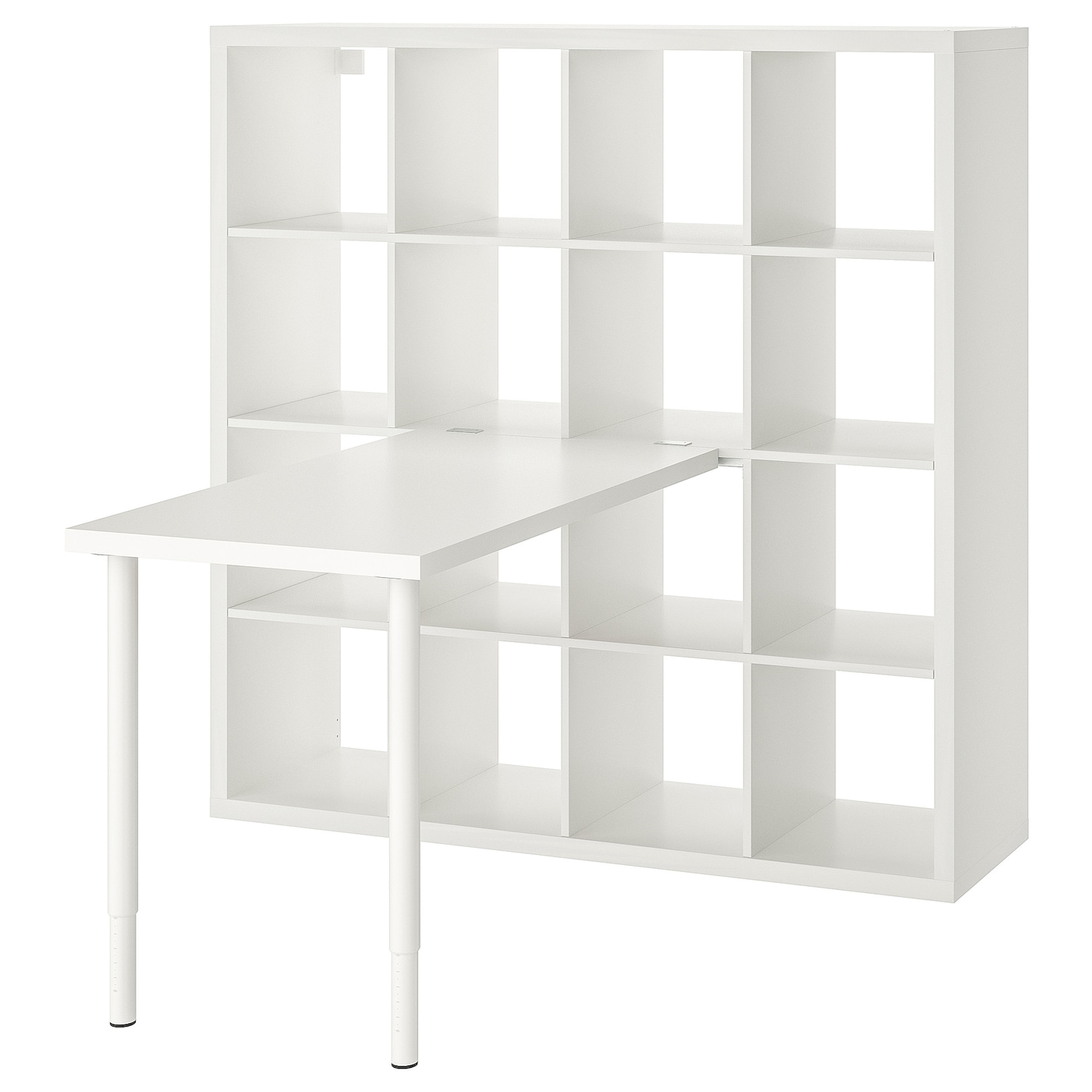 IKEA KALLAX / LINNMON biurko, biały, 147x139x147 cm