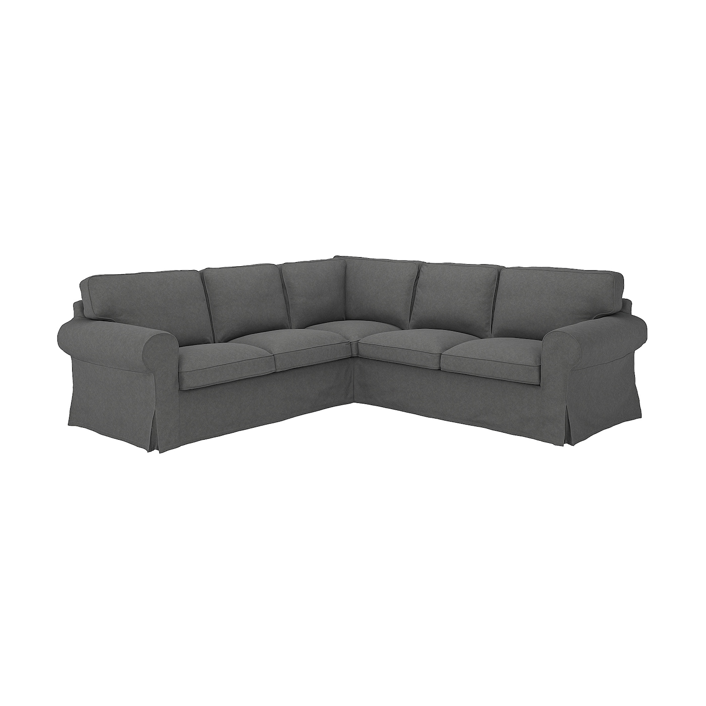 IKEA EKTORP sofa narożna 4-osobowa, Tallmyra średnioszary, Głębokość: 88 cm