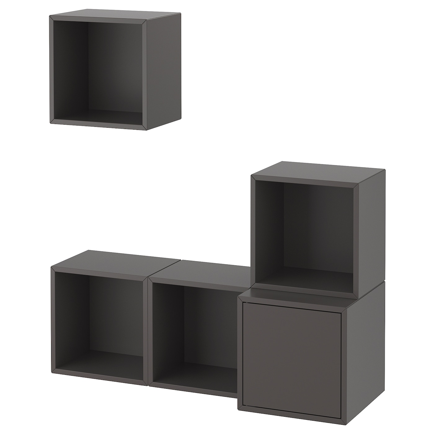 IKEA EKET kombinacja szafek ściennych, ciemnoszary, 105x35x120 cm