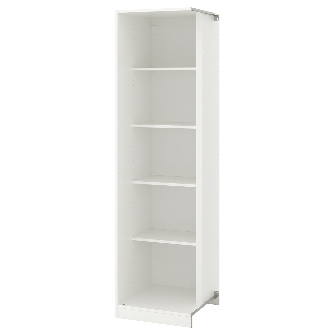 IKEA PAX dostawka narożna 4 półki, biały, 53x58x201 cm