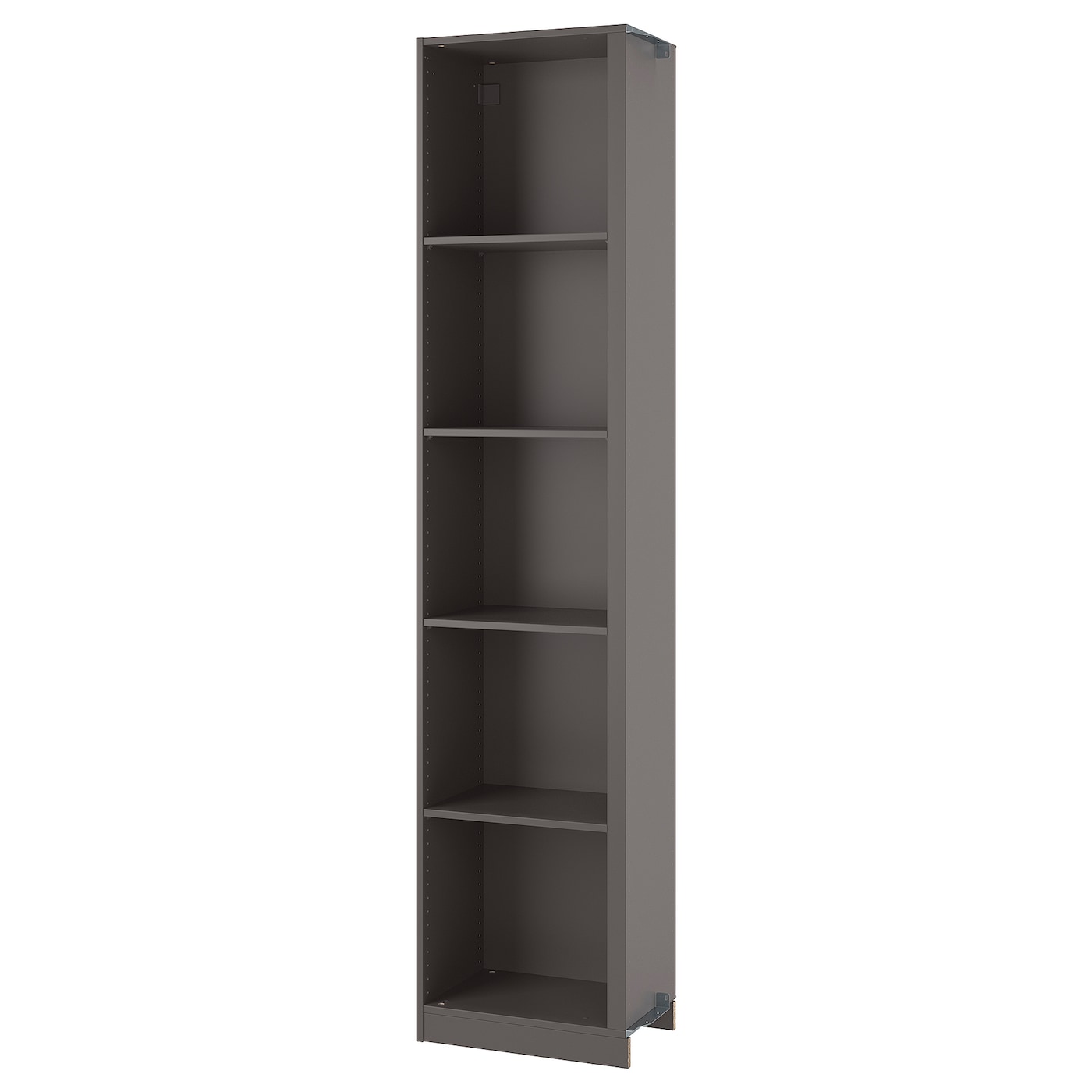IKEA PAX dostawka narożna 4 półki, ciemnoszary, 53x35x236 cm