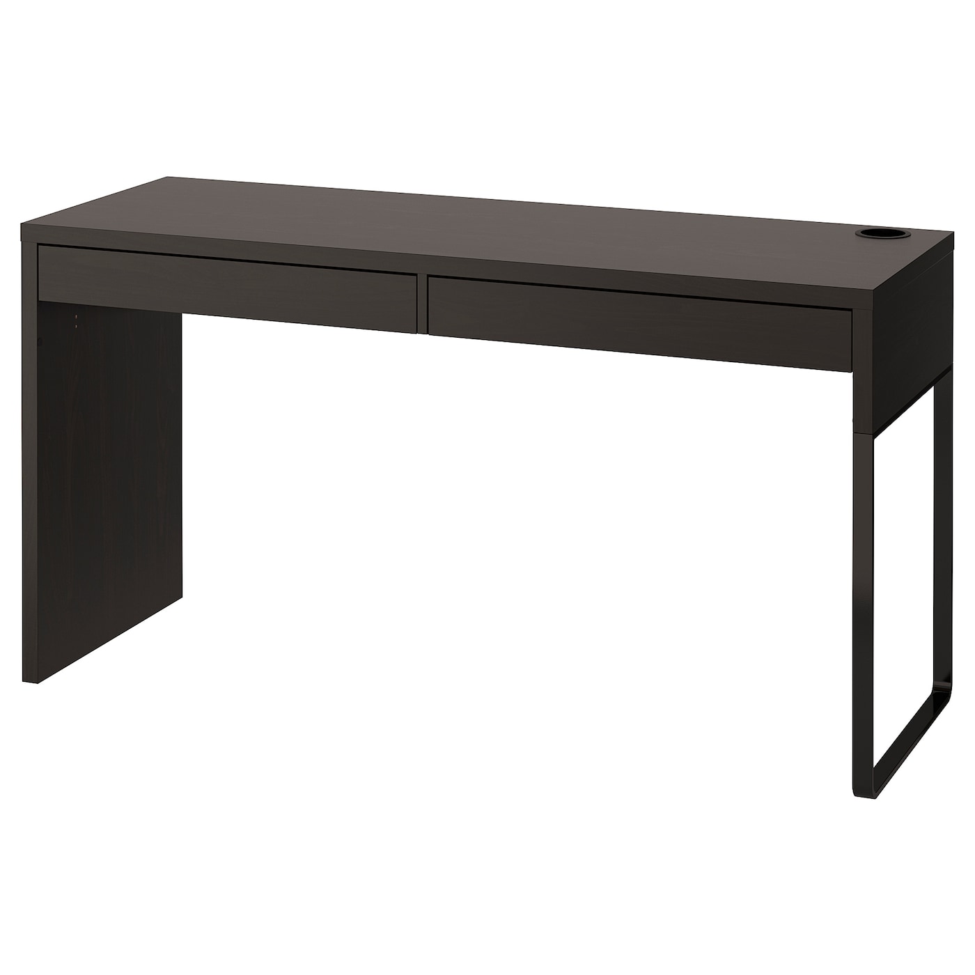IKEA MICKE biurko, czarnobrąz, 142x50 cm