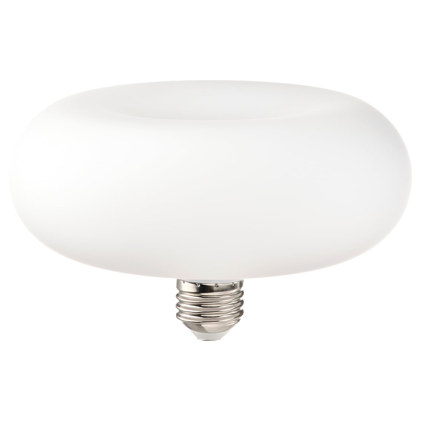 IKEA MOLNART żarówka LED E27 120 lumenów, w kształcie pierścienia opalowa biel, 2400 Kelwin 150 mm